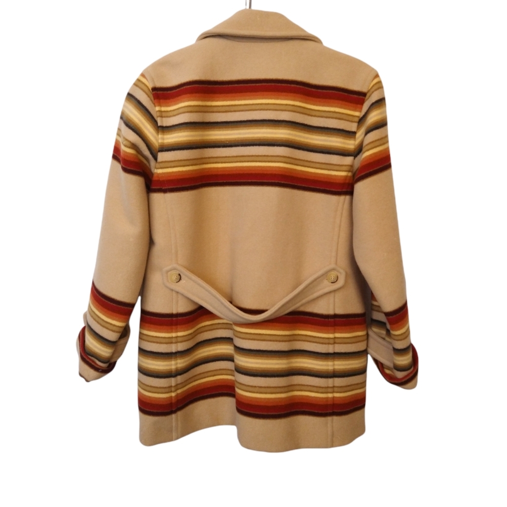 Pendleton Multicolor Striped Pea Coat - image 2